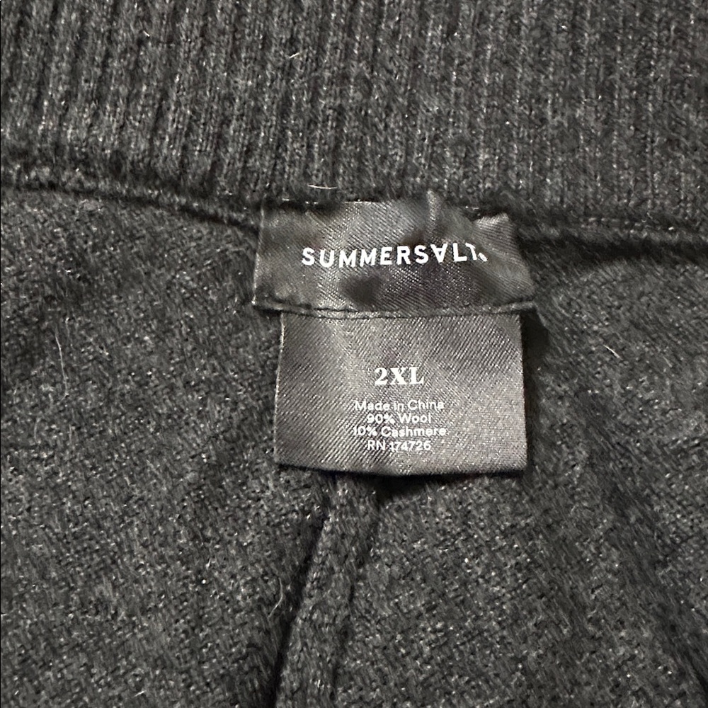 Summersalt Charcoal Joggers Coziest Cashmere Blend Joggers 2X - Picture 5 of 5